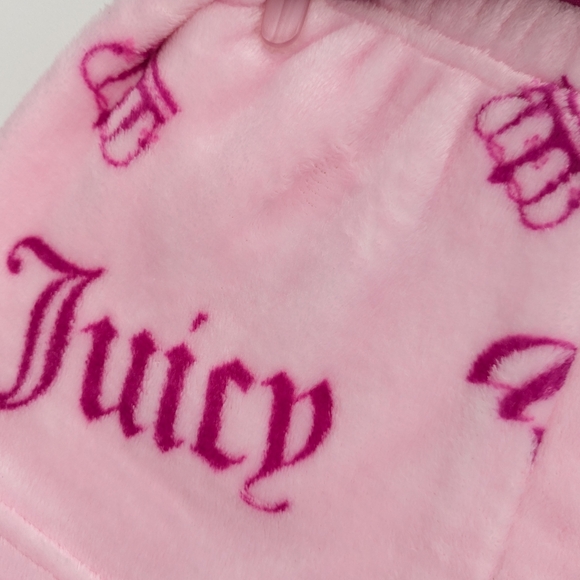 NWT Juicy Girls (Size 4/5) 2-Pack Fleece Pyjama Bottoms/Boxers/Shorts/Sleep Set - Picture 4 of 13